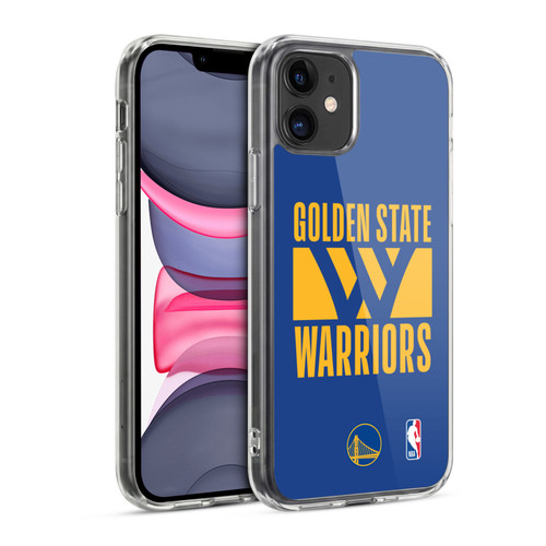 NBA Golden State Warriors Typography Soft Gel Case for Apple iPhone 11
