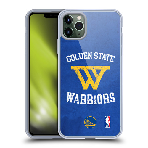 NBA Golden State Warriors Distressed Soft Gel Case for Apple iPhone 11 Pro Max & MagSafe