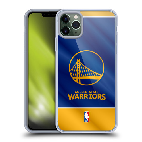 NBA Golden State Warriors Horizontal Banner Soft Gel Case for Apple iPhone 11 Pro Max & MagSafe