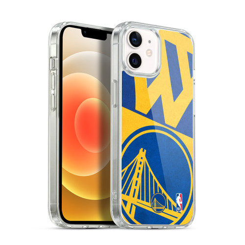 NBA Golden State Warriors Half Oversized Soft Gel Case for Apple iPhone 12 / iPhone 12 Pro & MagSafe