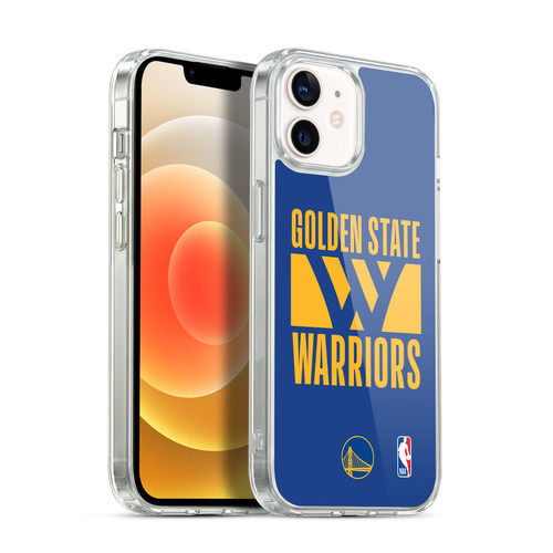 NBA Golden State Warriors Typography Soft Gel Case for Apple iPhone 12 / iPhone 12 Pro & MagSafe