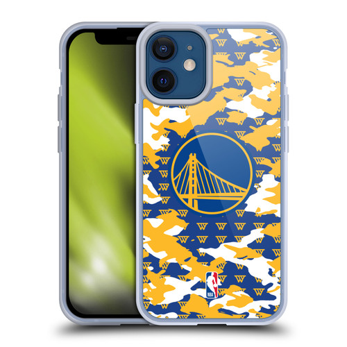 NBA Golden State Warriors Camouflage Soft Gel Case for Apple iPhone 12 Mini & MagSafe