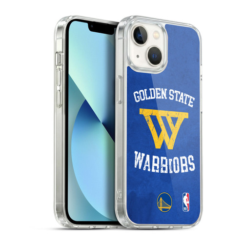 NBA Golden State Warriors Distressed Soft Gel Case for Apple iPhone 13
