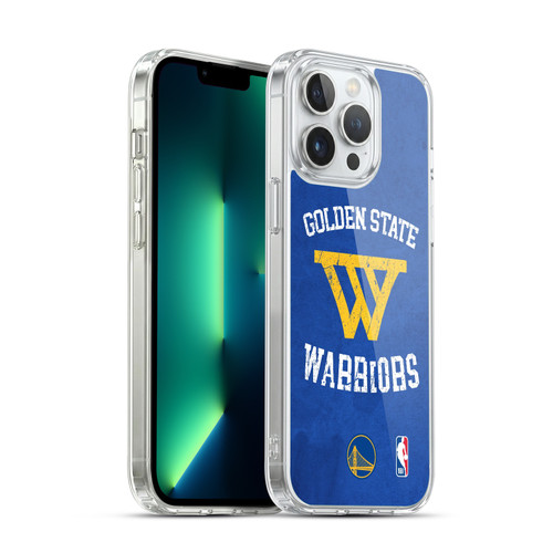 NBA Golden State Warriors Distressed Soft Gel Case for Apple iPhone 13 Pro Max & MagSafe