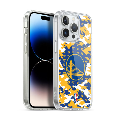 NBA Golden State Warriors Camouflage Soft Gel Case for Apple iPhone 13 Pro & MagSafe