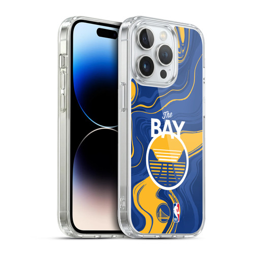 NBA Golden State Warriors Marble Agates Soft Gel Case for Apple iPhone 13 Pro & MagSafe