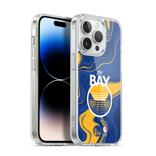 NBA Golden State Warriors Marble Agates Soft Gel Case for Apple iPhone 13 Pro & MagSafe