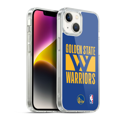 NBA Golden State Warriors Typography Soft Gel Case for Apple iPhone 14