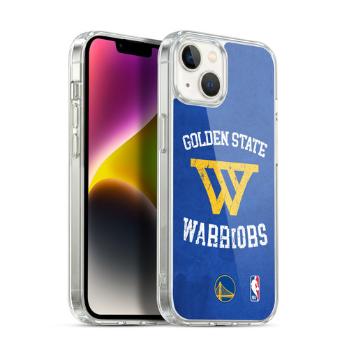 NBA Golden State Warriors Distressed Soft Gel Case for Apple iPhone 14 Plus & MagSafe