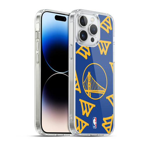 NBA Golden State Warriors Patterns Soft Gel Case for Apple iPhone 14 Pro Max & MagSafe