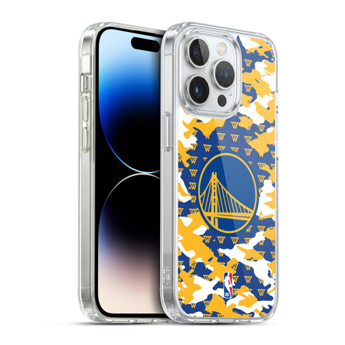 NBA Golden State Warriors Camouflage Soft Gel Case for Apple iPhone 14 Pro & MagSafe