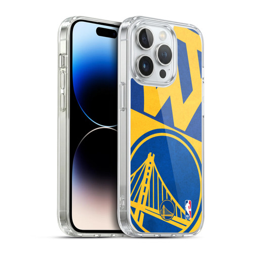 NBA Golden State Warriors Half Oversized Soft Gel Case for Apple iPhone 14 Pro & MagSafe