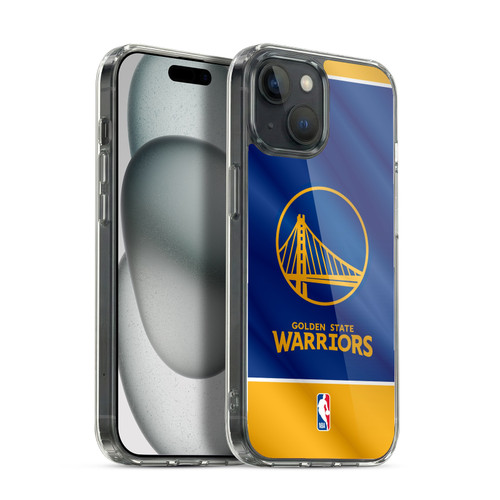 NBA Golden State Warriors Horizontal Banner Soft Gel Case for Apple iPhone 15 & MagSafe