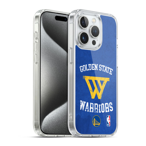 NBA Golden State Warriors Distressed Soft Gel Case for Apple iPhone 15 Pro & MagSafe