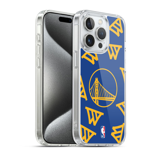 NBA Golden State Warriors Patterns Soft Gel Case for Apple iPhone 15 Pro & MagSafe