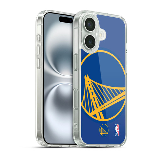 NBA Golden State Warriors Oversized Soft Gel Case for Apple iPhone 16 & MagSafe
