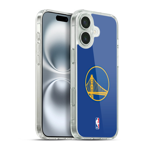 NBA Golden State Warriors Plain Soft Gel Case for Apple iPhone 16 Plus & MagSafe