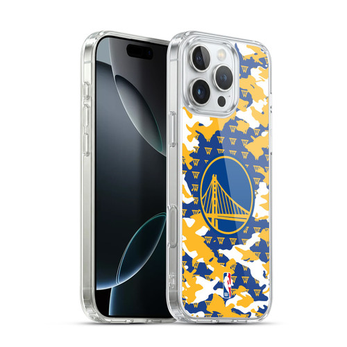 NBA Golden State Warriors Camouflage Soft Gel Case for Apple iPhone 16 Pro Max & MagSafe