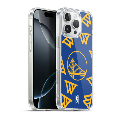 NBA Golden State Warriors Patterns Soft Gel Case for Apple iPhone 16 Pro Max & MagSafe