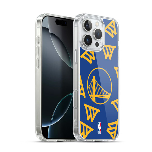 NBA Golden State Warriors Patterns Soft Gel Case for Apple iPhone 16 Pro Max & MagSafe