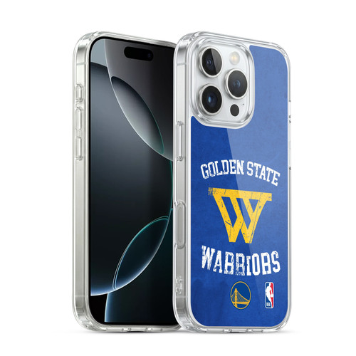 NBA Golden State Warriors Distressed Soft Gel Case for Apple iPhone 16 Pro & MagSafe