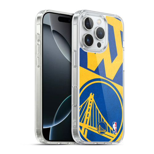 NBA Golden State Warriors Half Oversized Soft Gel Case for Apple iPhone 16 Pro & MagSafe