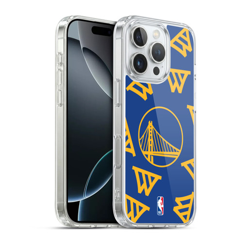 NBA Golden State Warriors Patterns Soft Gel Case for Apple iPhone 16 Pro & MagSafe