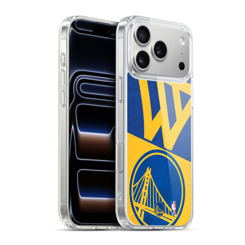 NBA Golden State Warriors Half Oversized Soft Gel Case for Apple iPhone 17 Pro Max
