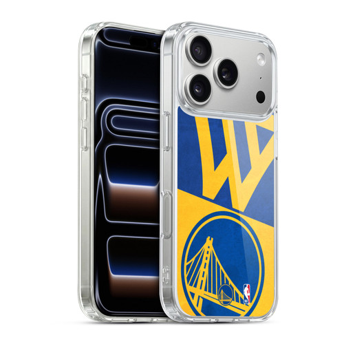 NBA Golden State Warriors Half Oversized Soft Gel Case for Apple iPhone 17 Pro