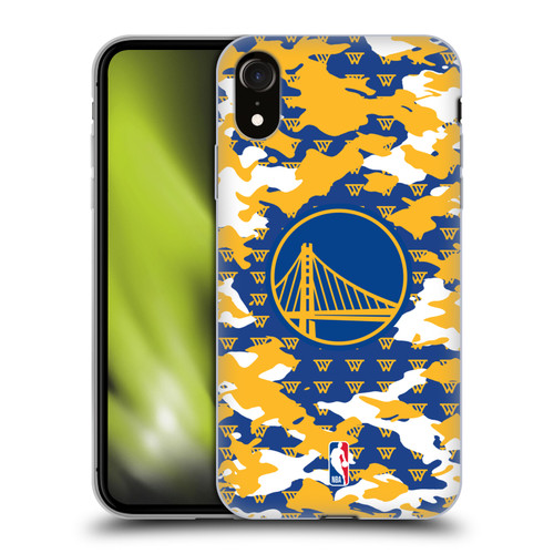NBA Golden State Warriors Camouflage Soft Gel Case for Apple iPhone XR