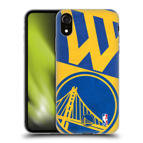 NBA Golden State Warriors Half Oversized Soft Gel Case for Apple iPhone XR