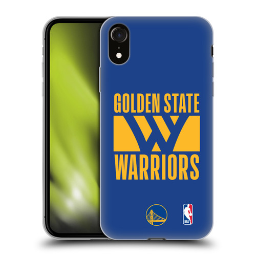 NBA Golden State Warriors Typography Soft Gel Case for Apple iPhone XR