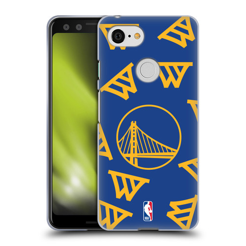 NBA Golden State Warriors Patterns Soft Gel Case for Google Pixel 3