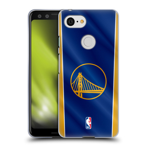 NBA Golden State Warriors Vertical Banner Soft Gel Case for Google Pixel 3