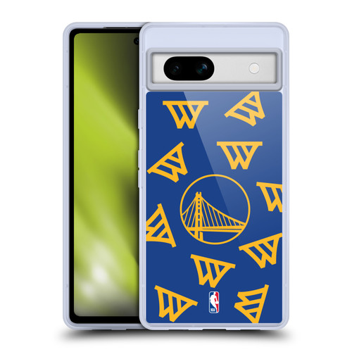 NBA Golden State Warriors Patterns Soft Gel Case for Google Pixel 7a