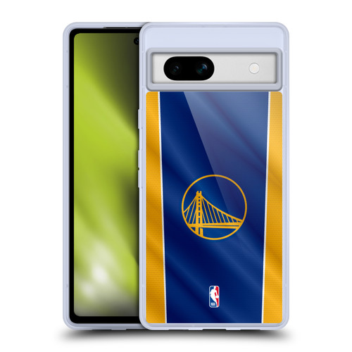 NBA Golden State Warriors Vertical Banner Soft Gel Case for Google Pixel 7a