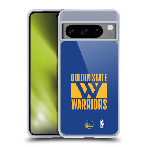 NBA Golden State Warriors Typography Soft Gel Case for Google Pixel 8 Pro