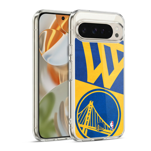 NBA Golden State Warriors Half Oversized Soft Gel Case for Google Pixel 9 / Pixel 9 Pro