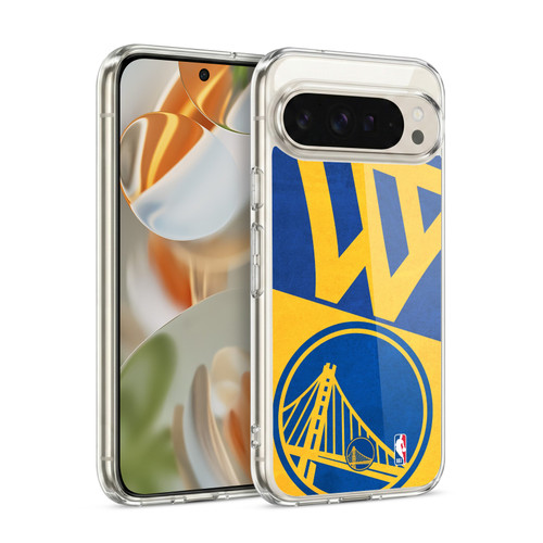 NBA Golden State Warriors Half Oversized Soft Gel Case for Google Pixel 9 / Pixel 9 Pro