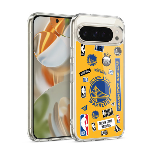 NBA Golden State Warriors Sticker Collage Soft Gel Case for Google Pixel 9 / Pixel 9 Pro