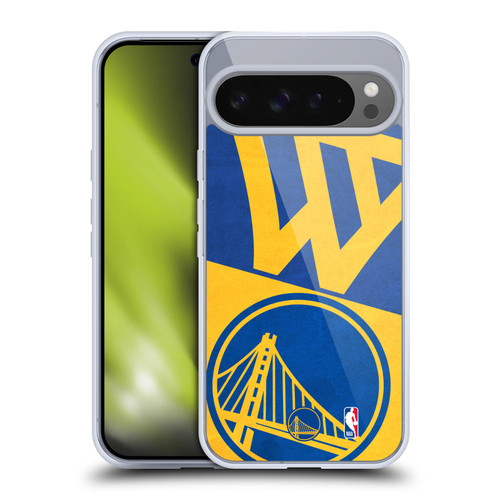 NBA Golden State Warriors Half Oversized Soft Gel Case for Google Pixel 9 Pro XL