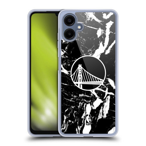 NBA Golden State Warriors Black Marble Soft Gel Case for Samsung Galaxy A06 4G / 5G