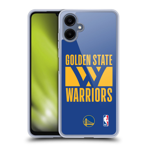 NBA Golden State Warriors Typography Soft Gel Case for Samsung Galaxy A06 4G
