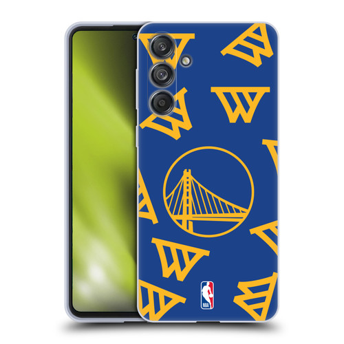 NBA Golden State Warriors Patterns Soft Gel Case for Samsung Galaxy M55 5G