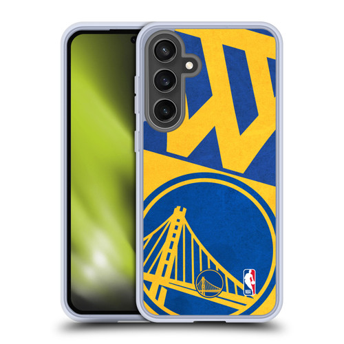 NBA Golden State Warriors Half Oversized Soft Gel Case for Samsung Galaxy S24 FE & MagSafe