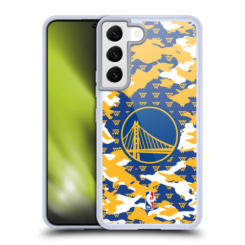 NBA Golden State Warriors Camouflage Soft Gel Case for Samsung Galaxy S22 5G & MagSafe