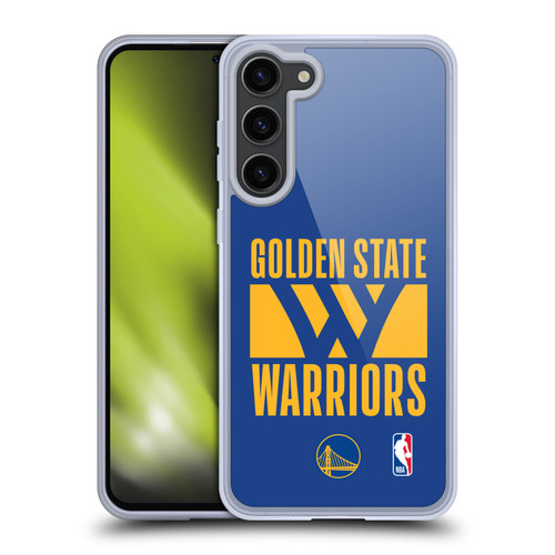 NBA Golden State Warriors Typography Soft Gel Case for Samsung Galaxy S23+ 5G & MagSafe