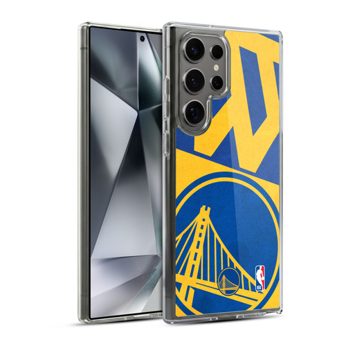 NBA Golden State Warriors Half Oversized Soft Gel Case for Samsung Galaxy S24 Ultra 5G & MagSafe