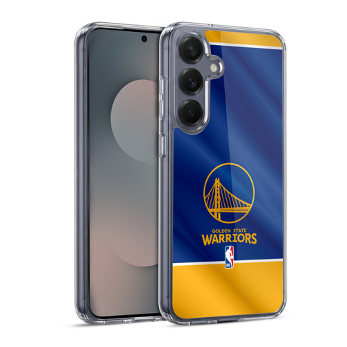 NBA Golden State Warriors Horizontal Banner Soft Gel Case for Samsung Galaxy S25 & MagSafe