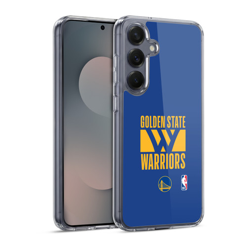 NBA Golden State Warriors Typography Soft Gel Case for Samsung Galaxy S25 & MagSafe
